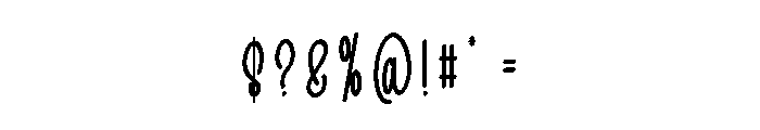 Autumn Keeps Font OTHER CHARS