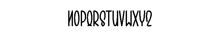 Autumn Keeps Font LOWERCASE