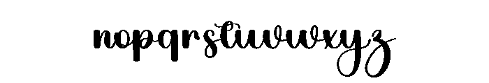 Autumn Magnolia Font LOWERCASE