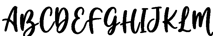 Autumn Moments Regular Font UPPERCASE