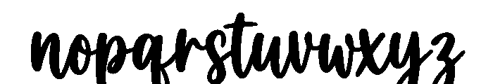 Autumn Moments Regular Font LOWERCASE