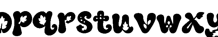 Autumn Reverie Font LOWERCASE