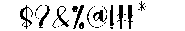 Autumn Valentines Font OTHER CHARS