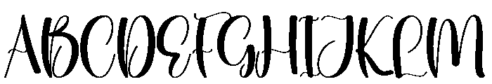 Autumn Valentines Font UPPERCASE