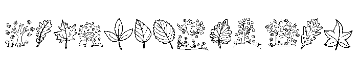 Autumn day Font UPPERCASE