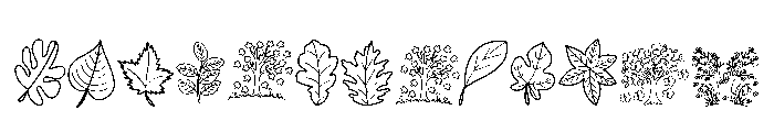 Autumn day Font LOWERCASE