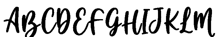 AutumnMoments-Regular Font UPPERCASE