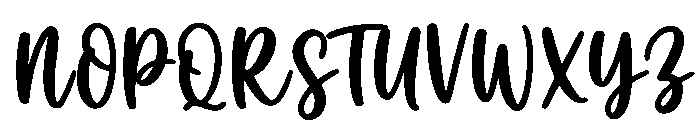 AutumnMoments-Regular Font UPPERCASE