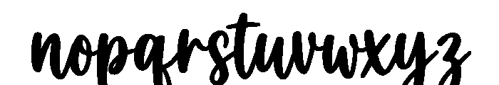 AutumnMoments-Regular Font LOWERCASE