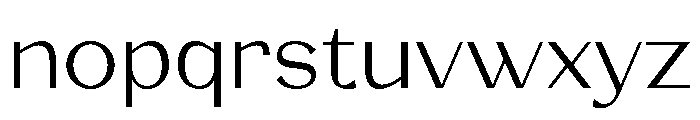 Auvessa Font LOWERCASE