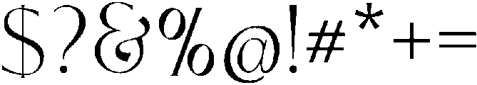 AURA Regular otf (400) Font OTHER CHARS