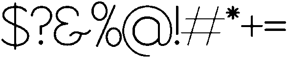 AURA Regular otf (400) Font OTHER CHARS