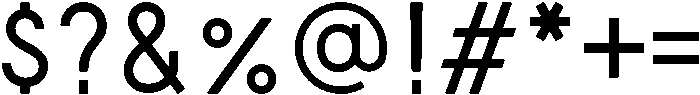 AURORA Regular otf (400) Font OTHER CHARS