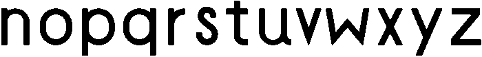 AURORA Regular otf (400) Font LOWERCASE