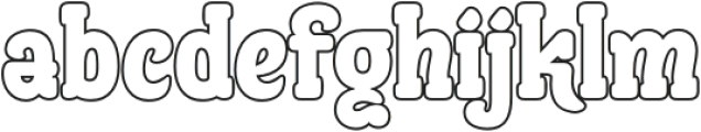 AUSYEIK Outline otf (400) Font LOWERCASE