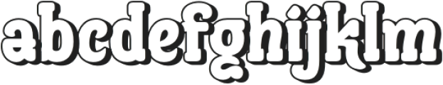 AUSYEIK Shadow otf (400) Font LOWERCASE