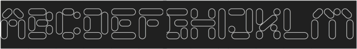 AUTONOMOUS ROBOT-Hollow-Inverse otf (400) Font UPPERCASE