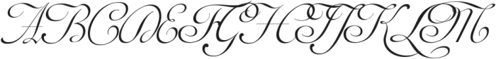 Auberge Script Pro ttf (400) Font UPPERCASE