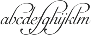 Auberge Script Pro ttf (400) Font LOWERCASE