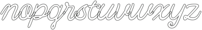 Aubrella Outline otf (400) Font LOWERCASE