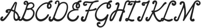 Aubrella Regular otf (400) Font UPPERCASE