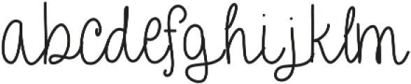 AubreyLight ttf (300) Font LOWERCASE