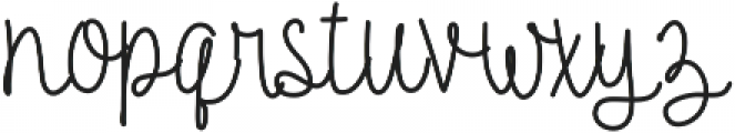 AubreyLight ttf (300) Font LOWERCASE