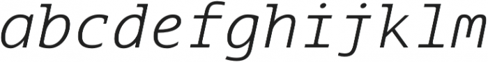 Aubusson Light Italic otf (300) Font LOWERCASE