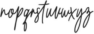 AucklandHandwritten otf (400) Font LOWERCASE
