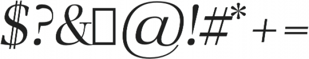 Audrey H Regular-italic otf (400) Font OTHER CHARS