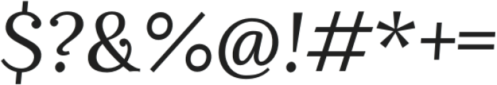 Augello Italic otf (400) Font OTHER CHARS