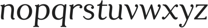 Augello Italic otf (400) Font LOWERCASE