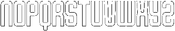 Augment Outline otf (400) Font LOWERCASE