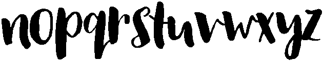 August Boy otf (400) Font LOWERCASE