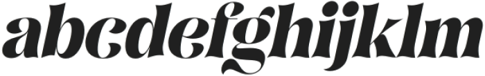 August Bright Italic otf (400) Font LOWERCASE