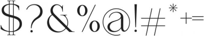 August Roma Serif Regular otf (400) Font OTHER CHARS