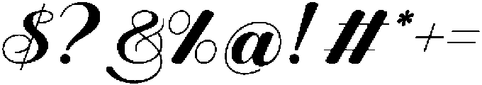 August Wedding otf (400) Font OTHER CHARS