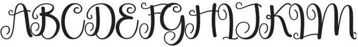 Augusta Regular otf (400) Font UPPERCASE