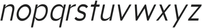 Aukim Condensed Italic otf (400) Font LOWERCASE