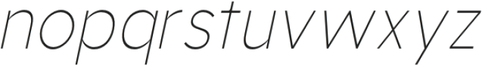 Aukim ExtraLight Condensed Italic otf (200) Font LOWERCASE