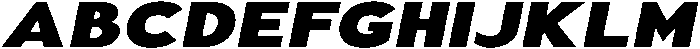 Aukim II Black Expanded Italic otf (900) Font UPPERCASE