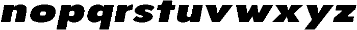 Aukim II Black Expanded Italic otf (900) Font LOWERCASE