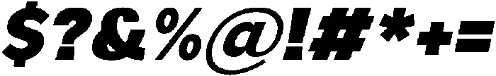 Aukim II Black Italic otf (900) Font OTHER CHARS
