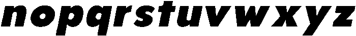 Aukim II Black Italic otf (900) Font LOWERCASE