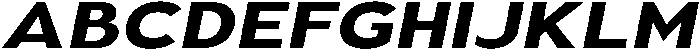 Aukim II Bold Expanded Italic otf (700) Font UPPERCASE