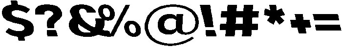 Aukim II Bold Expanded Slanted otf (700) Font OTHER CHARS