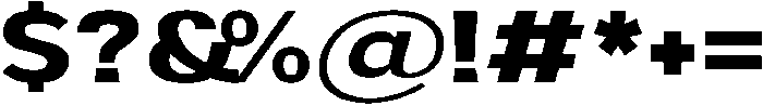 Aukim II Bold Expanded otf (700) Font OTHER CHARS
