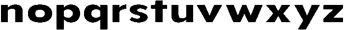 Aukim II Bold Expanded otf (700) Font LOWERCASE