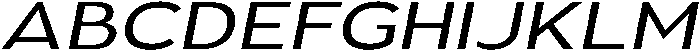 Aukim II Expanded Italic otf (400) Font UPPERCASE