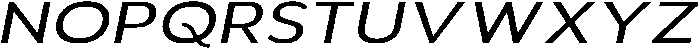 Aukim II Expanded Italic otf (400) Font UPPERCASE